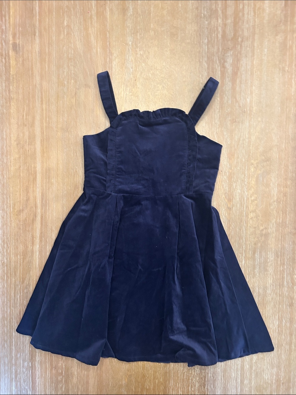 Janie and Jack Navy Velvet Girls Dress